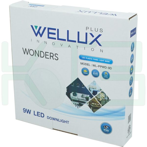I-04-1 (Copy) โคมพาแนล LED กลม 9W WELLUX (I-04)