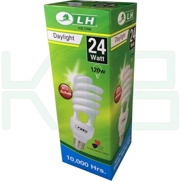 หลอดทอร์นาโด 24W ขั้ว E27 แสงเดย์ไลท์ LH (A-02)