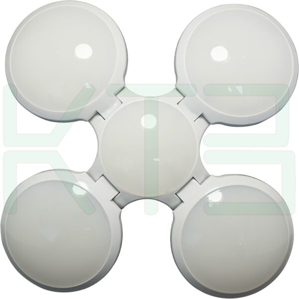 หลอดไฟ ทรงกลม LED E27 75W 360 องศา แสงเดย์ไลท์(ขาว) (B-25)