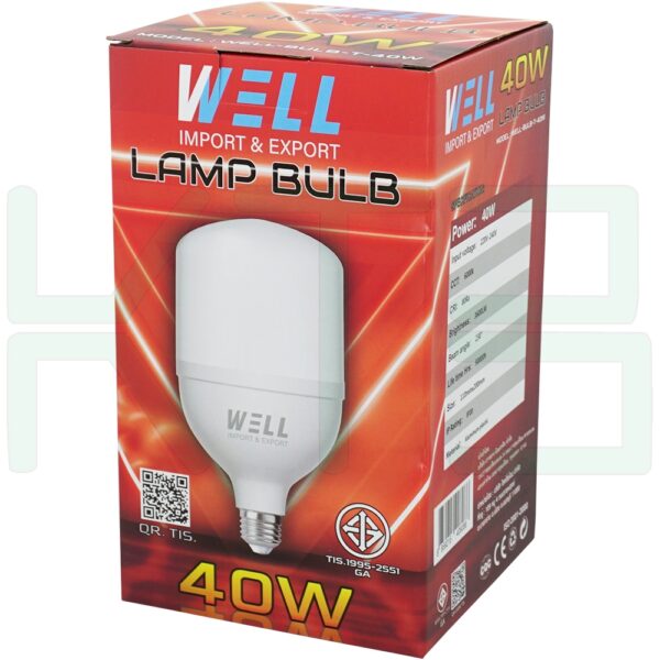 หลอด BULB ทรงกระบอก LED 40W WELL (B-30)