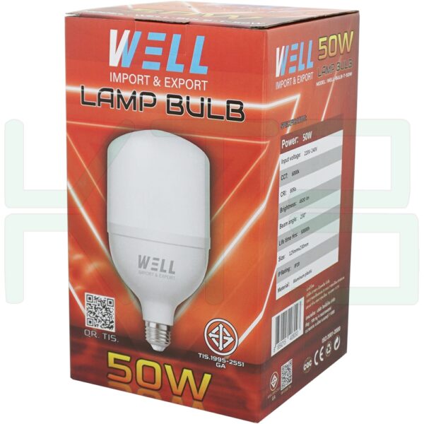 หลอด BULB ทรงกระบอก LED 50W WELL (B-30)