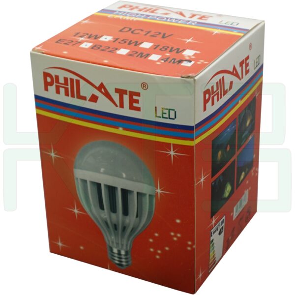 B-45-1 (Copy) หลอด BULB LED คีบแบต DC 12V 12W (B-45)