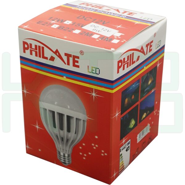 หลอด BULB LED คีบแบต DC 12V 9W (B-45)