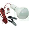 หลอด BULB LED คีบแบต DC 12V 9W (B-45)