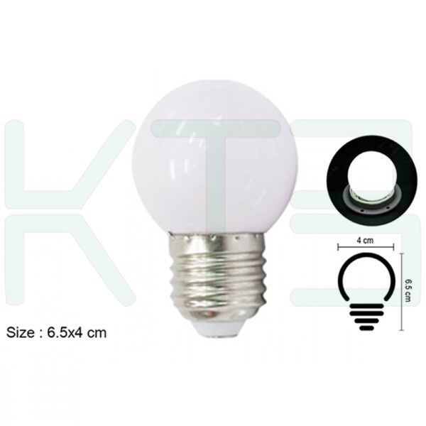 หลอด ปิงปอง LED 3W (B-54)