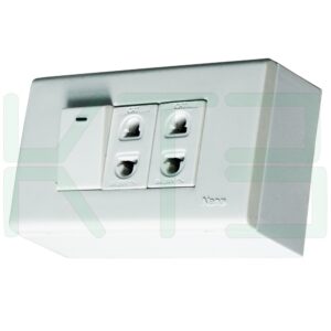 บล็อกลอย ขนาด 2x4 นิ้ว พร้อม ปลั๊ก 2 ตัว สวิตช์ 1 ตัว (G-02)