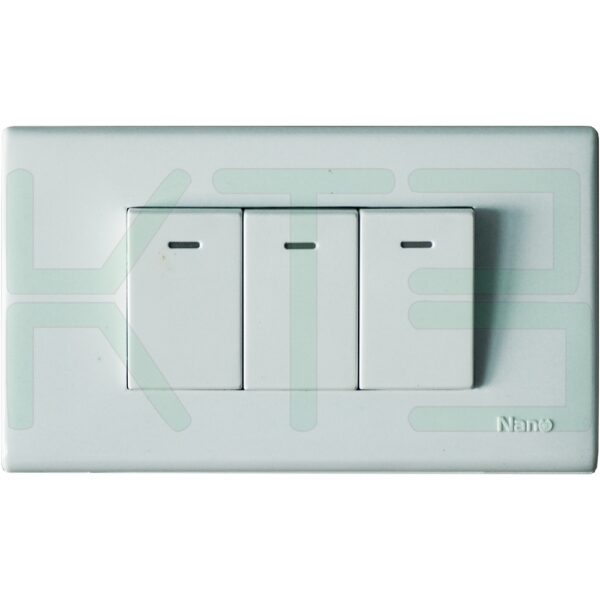 บล็อกลอย ขนาด 2x4 นิ้ว พร้อม สวิตซ์ 3 ตัว (G-03)