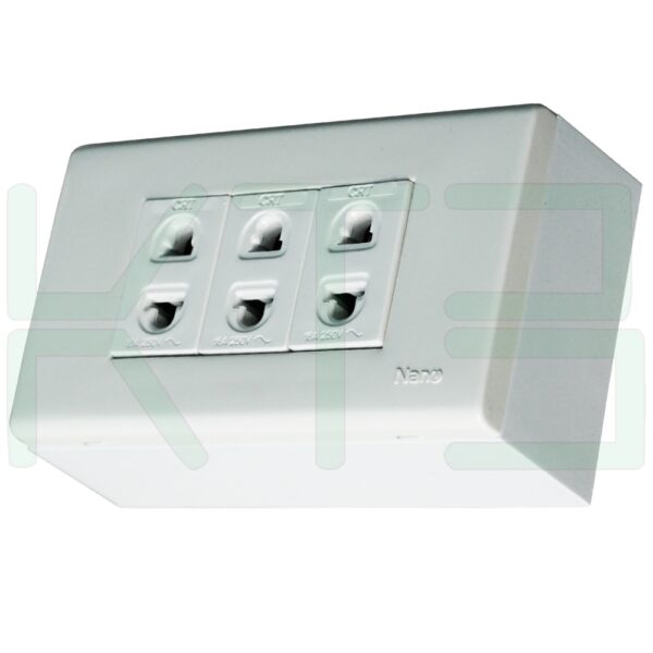 บล็อกลอย ขนาด 2x4 นิ้ว พร้อม ปลั๊ก 3 ตัว (G-04)