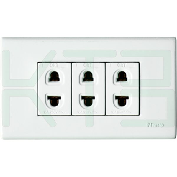 บล็อกลอย ขนาด 2x4 นิ้ว พร้อม ปลั๊ก 3 ตัว (G-04)