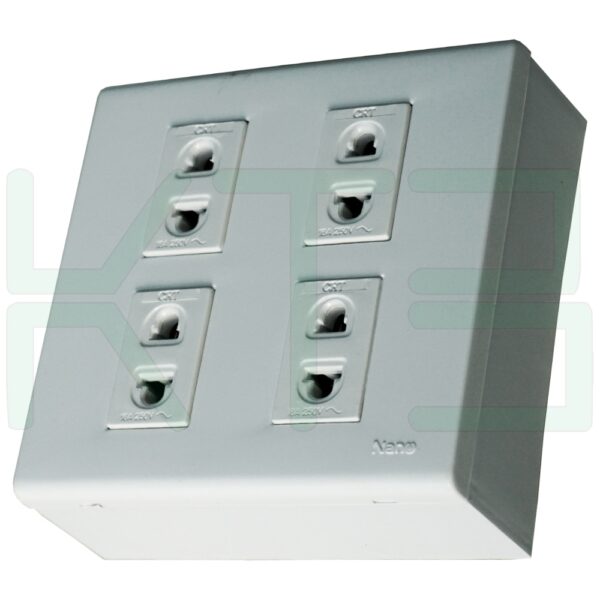 บล็อกลอย ขนาด 4x4 นิ้ว พร้อม ปลั๊ก 4 ตัว (G-15)