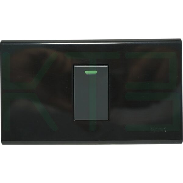 บล็อกลอย ขนาด 2x4 นิ้ว พร้อม สวิตซ์ 1 ตัว สีดำ (G-18)