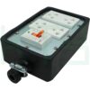 บล็อกยาง ขนาด 4x6 นิ้ว พร้อม เซฟตี้เบรกเกอร์ 1 ตัว ปลั๊กกราวด์คู่ 2 ตัว (G-27) (ปลั๊กคละรุ่น เสียบสายและขันน็อต)