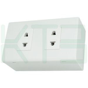 บล็อกลอย ขนาด 2x4 นิ้ว พร้อม ปลั๊กเดี่ยว 2 ตัว (G-41)