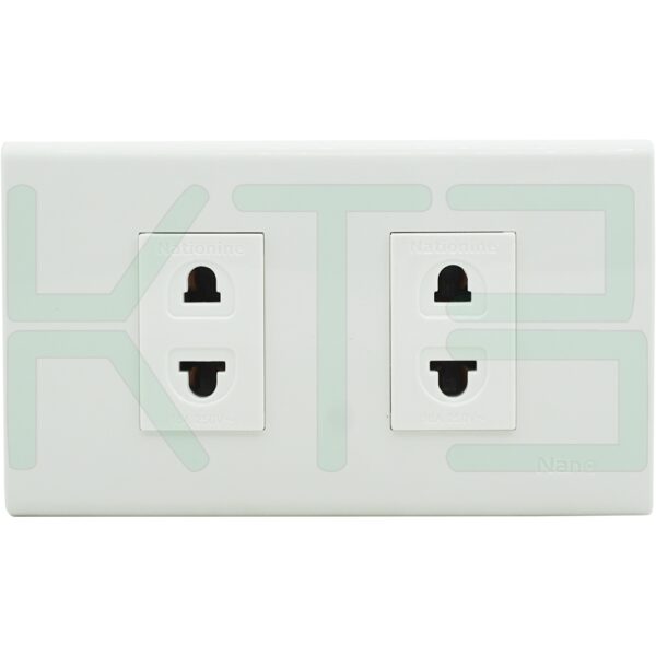 บล็อกลอย ขนาด 2x4 นิ้ว พร้อม ปลั๊กเดี่ยว 2 ตัว (G-41)