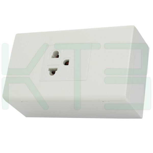 บล็อกลอย ขนาด 2x4 นิ้ว พร้อม ปลั๊กกราวด์เดี่ยว 1 ตัว (G-44)