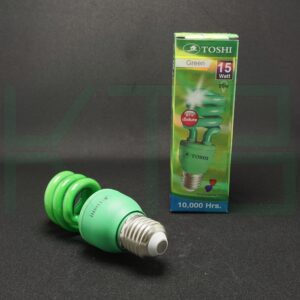 หลอด ทอร์นาโด 15W E27 แสงเขียว Toshi (A-10)