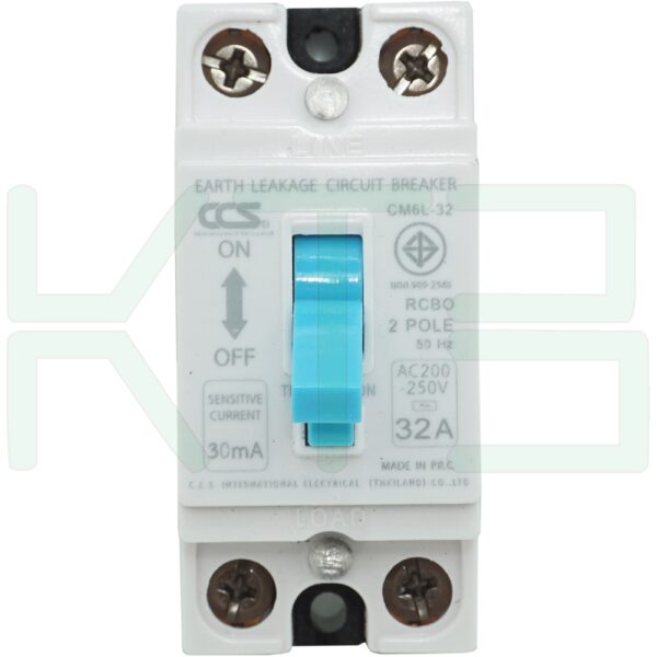 เซฟตี้ เบรกเกอร์ กันดูด 32A RCBO CCS (M-06)