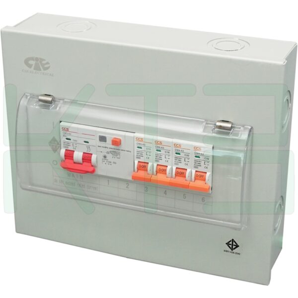 ตู้กันดูด 4 ช่อง ตู้คอนซูมเมอร์ยูนิต ตู้คอนซูเมอร์ ควบคุมไฟฟ้า ตู้กันดูดกันช๊อต (M-07)