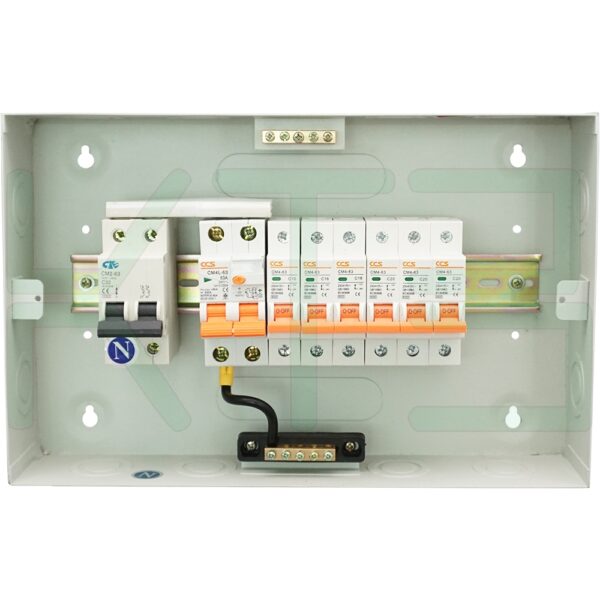 ตู้กันดูด 6 ช่อง ตู้คอนซูมเมอร์ยูนิต ตู้คอนซูเมอร์ ควบคุมไฟฟ้า ตู้กันดูดกันช๊อต (M-07)