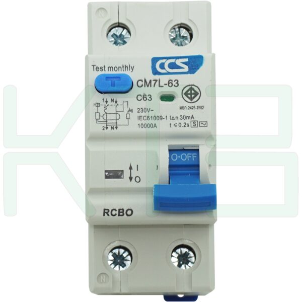 M-13-1 (Copy) เมน กันดูด 63A 2Pole CCS (M-13)