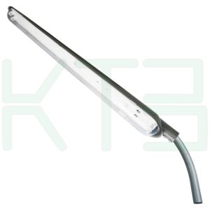 P-02-1 (Copy) โคม ถนน 2x36W พร้อม อุปกรณ์ ติดตั้ง ขาเหล็ก และ ฐานยึด (โคมเปล่า) (P-02)