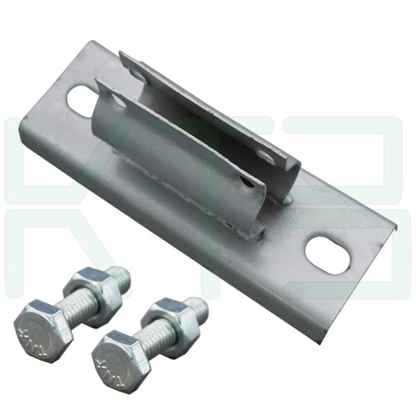 โคม ถนน 2x36W พร้อม อุปกรณ์ ติดตั้ง ขาเหล็ก และ ฐานยึด (โคมเปล่า) (P-02)