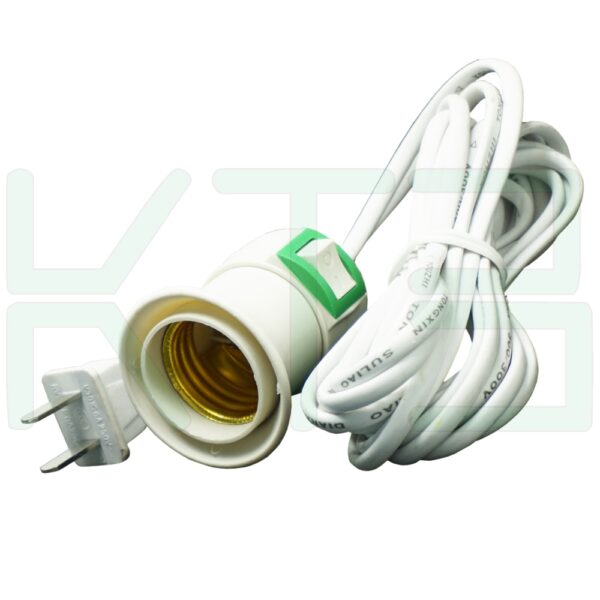 ขั้ว ห้อย E27 มีสวิตซ์ พร้อมสาย AC 220V (R-11)
