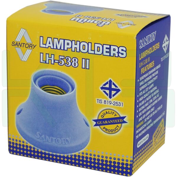 ขั้วแป้นกระเบื้องกลม E27 LH-538 (R-28)