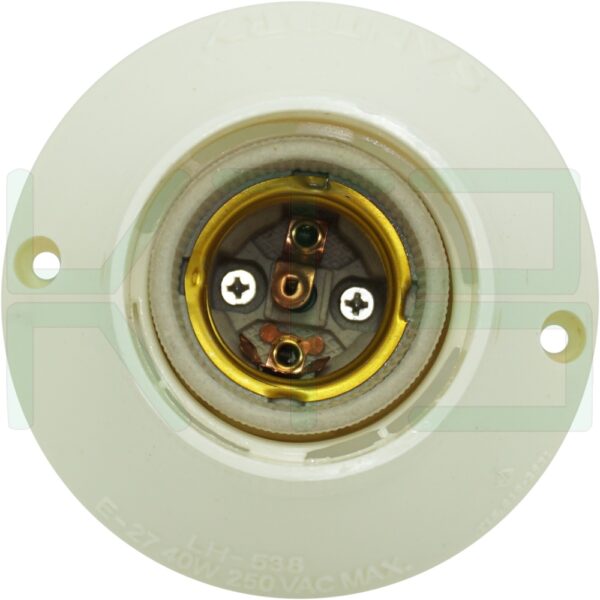 ขั้วแป้นกระเบื้องกลม E27 LH-538 (R-28)