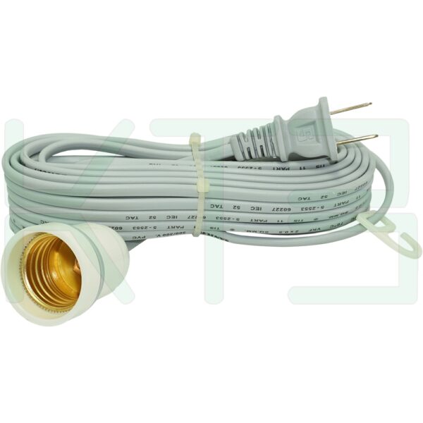 ขั้วเกลียว E27 พร้อม สายไฟ 10 เมตร LC-108 (R-32)