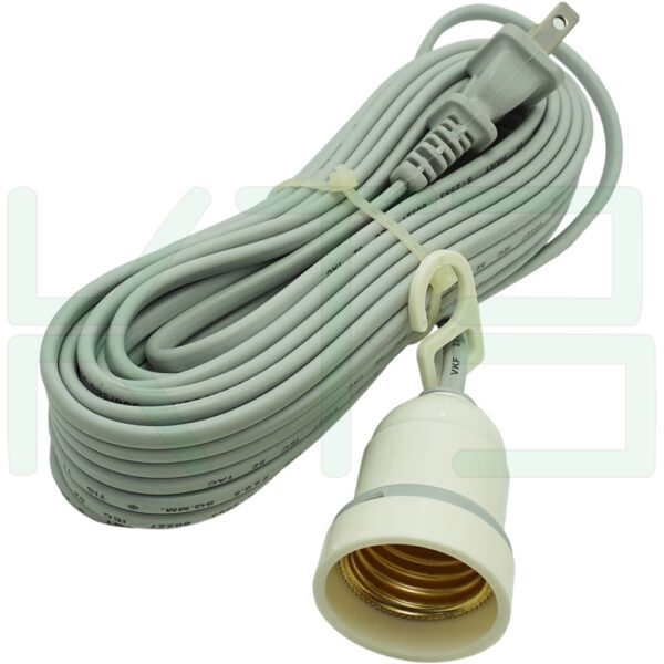 ขั้วเกลียว E27 พร้อม สายไฟ 10 เมตร LC-108 (R-32)