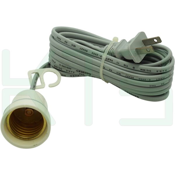 ขั้วเกลียว E27 พร้อม สายไฟ 5 เมตร LC-168 (R-32)