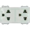 S-06-1 (Copy) เต้ารับ กราวด์คู่ ใช้คู่กับ หน้ากาก รุ่นใหม่ (S-06)