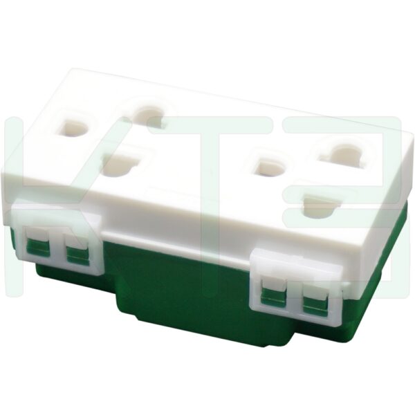 S-06-2 (Copy) เต้ารับ กราวด์คู่ ใช้คู่กับ หน้ากาก รุ่นใหม่ (S-06)