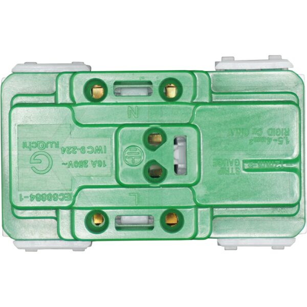 S-06-3 (Copy) เต้ารับ กราวด์คู่ ใช้คู่กับ หน้ากาก รุ่นใหม่ (S-06)