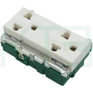 S-07-1 (Copy) เต้ารับ กราวด์คู่ ปลั๊กกราวด์คู่ รุ่นเก่า ใช้คู่กับ หน้ากาก รุ่นเก่า (S-07)