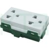 S-11-2 (Copy) เต้ารับ กราวด์คู่ ปลั๊ก กราวด์คู่ รุ่นใหม่ แบบสปริงล็อค (S-11)