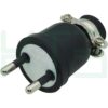 ปลั๊ก ยาง พาวเวอร์ ตัวผู้ 2 ขา กลม (S-26)