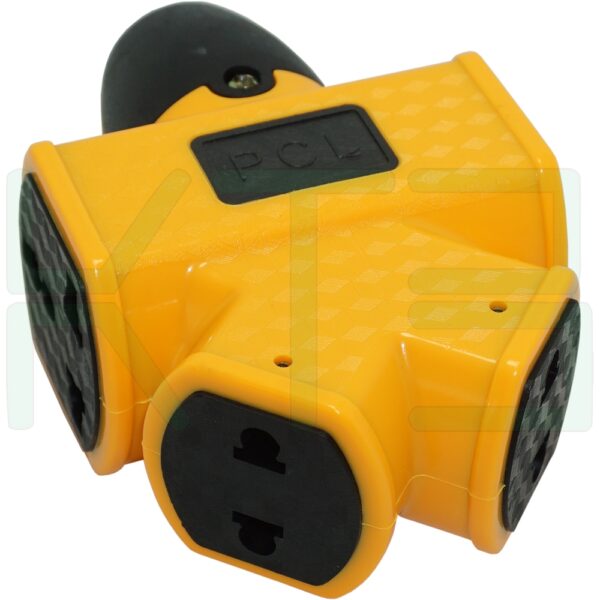 S-38-4 (Copy) ปลั๊ก 4 ช่อง สีเหลือง (S-38) + PCL