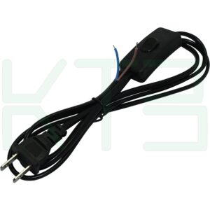 S-42-1 (Copy) สายไฟ มีสวิตซ์ กลางทาง สีดำ (S-42)