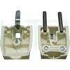 ปลั๊ก เยอรมัน ตัวผู้ ขาเสียบกลม (แพ็ค 3 ตัว) (S-45)
