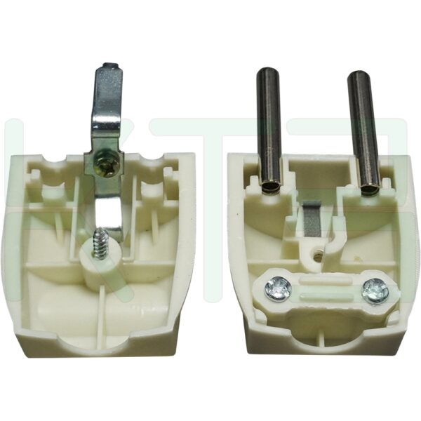 ปลั๊ก เยอรมัน ตัวผู้ ขาเสียบกลม (แพ็ค 3 ตัว) (S-45)