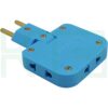 S-48-3 (Copy) ปลั๊กแปลง 2 ขา 3 ทาง คละสี (S-48)