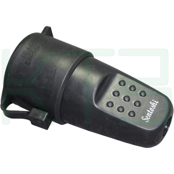 S-49-1 (Copy) ปลั๊ก เยอรมัน พาวเวอร์ ตัวเมีย เสียบขากลม สีดำ (ST-640) (S-49)