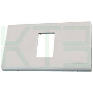 U-03-1 (Copy) หน้ากาก สวิตซ์ - ปลั๊ก ขอบเหลี่ยม สีขาว (แพ็ค 1 ชิ้น) (U-03)