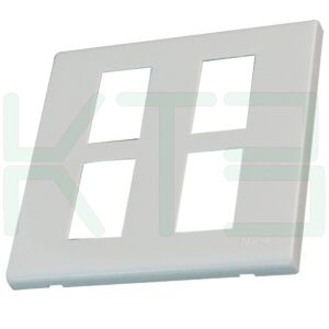 U-04-1 (Copy) หน้ากาก สวิตซ์ - ปลั๊ก ขอบเหลี่ยม สีขาว (แพ็ค 1 ชิ้น) (U-05 , U-06)