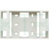 บล็อกลอย 2x4 นิ้ว ขอบเหลี่ยม สีขาว (แพ็ค 2 ตัว) (U-11)