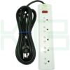 V-11-1 (Copy) รางปลั๊ก 5 ช่อง 3 เมตร พร้อม ม่านนิรภัย (V-11)