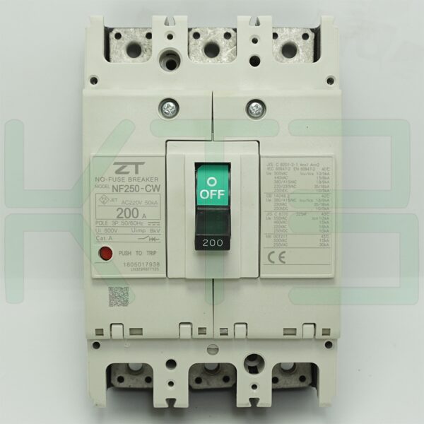 (ZT)-NF250-CW-3P-200A-3 (Copy) เมน เบรกเกอร์ NF-250-CW 3P 200A ZT Electric