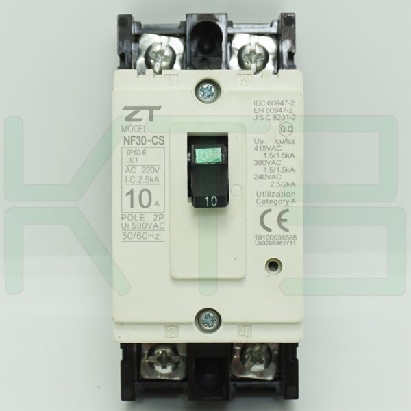 (ZT)-NF30-CS-2P-10A-3 (Copy) เมน เบรกเกอร์ NF-30-CS 2P 10A ZT Electric